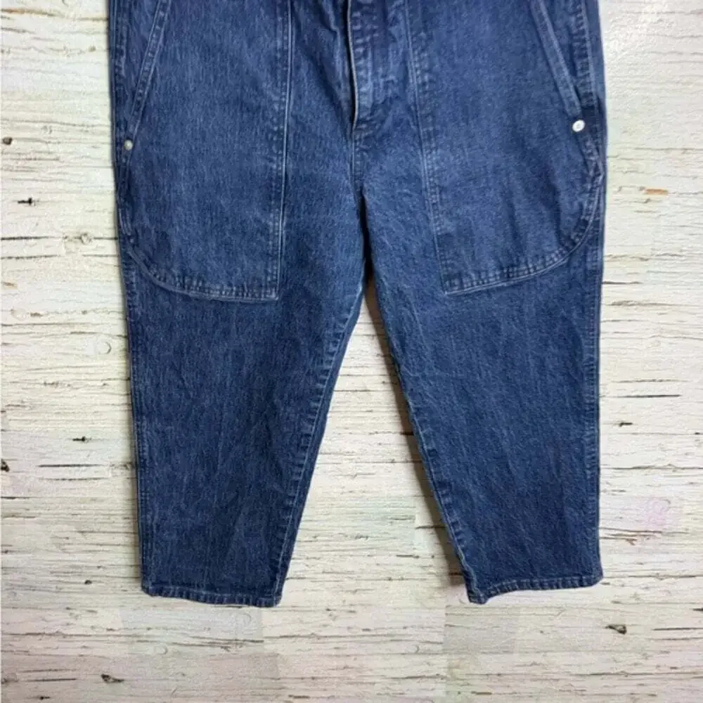 J. Crew Blue Ankle Cropped Jeans Classic Style size 31 Petite carpenter style